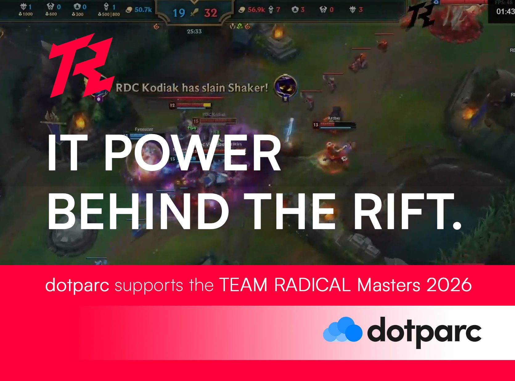 dotparc Sponsors the TEAM RADICAL Masters 2026